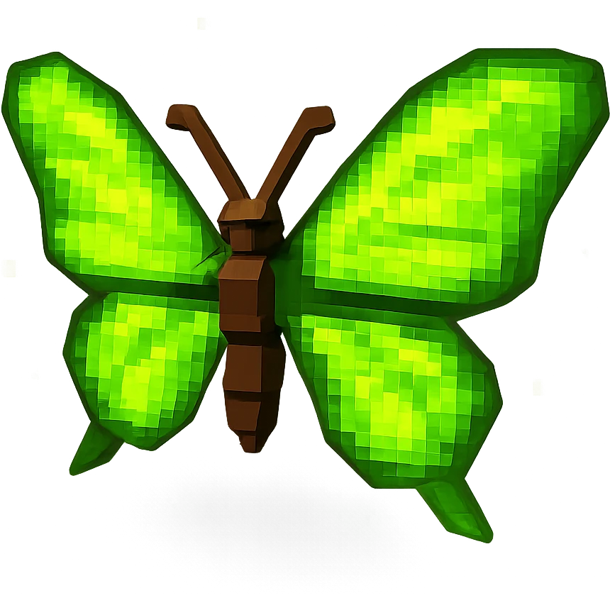 Enhance and intensify the wing color to a bright #c0ff53 green, maintaining all magical light effects, rays, and particles. Style: 3D cartoon, elegant, fantasy with transparent background. emoji