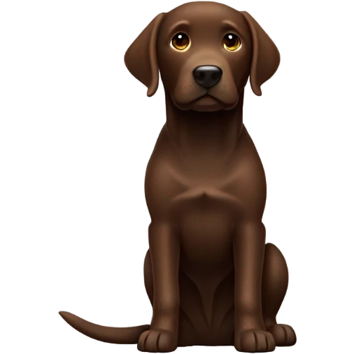 Brown Labrador retriever emoji
