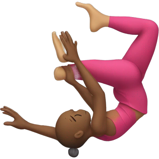 acrobat doing a split emoji