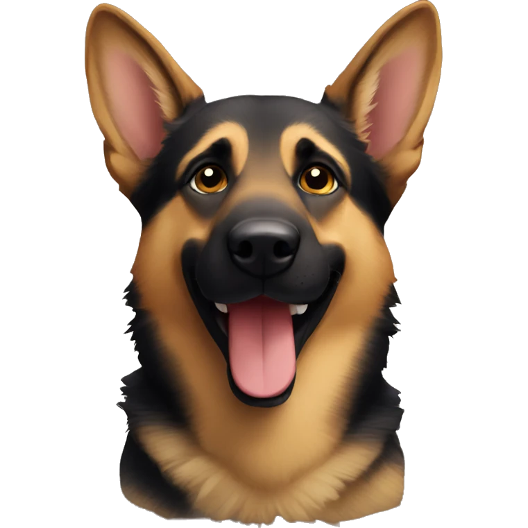German Shepard smile emoji