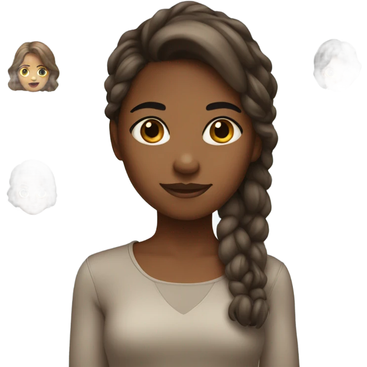 brown girl  emoji