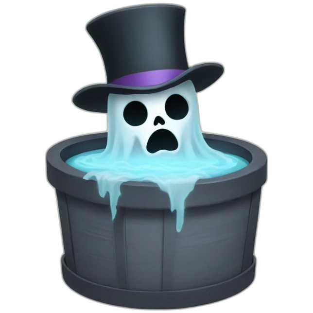 Hatbox-ghost emoji