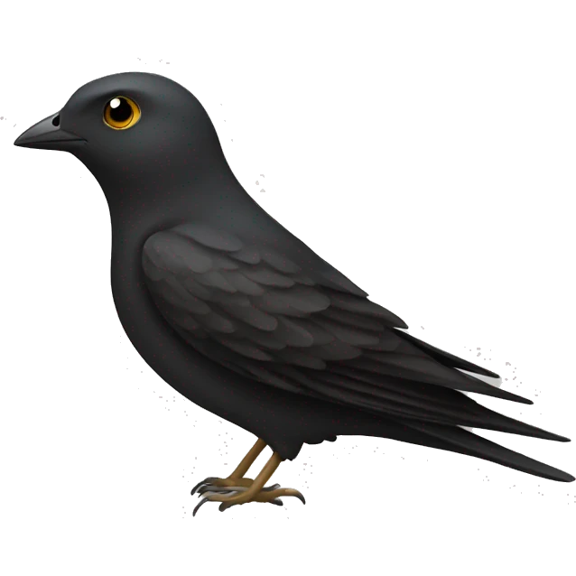 black swift emoji