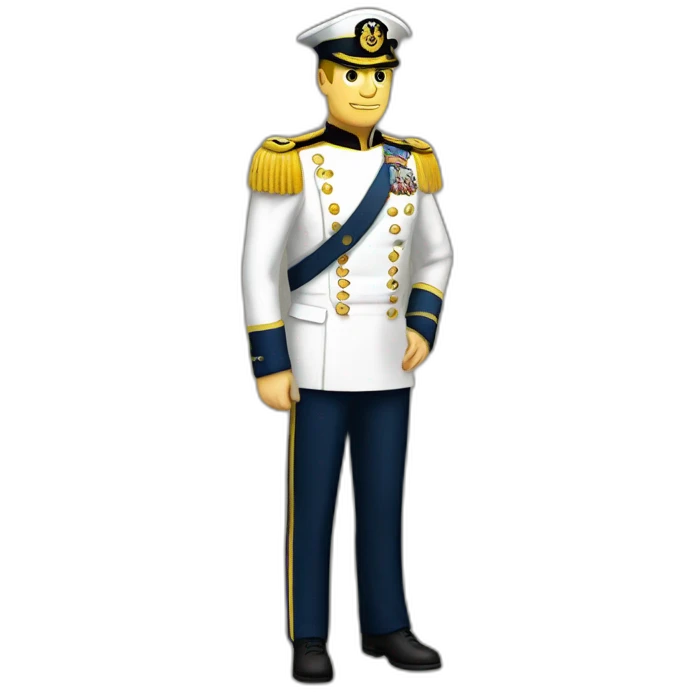 Admiral uniform emoji