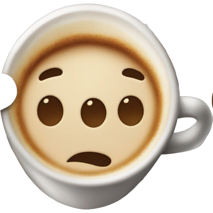 Yummy coffee emoji