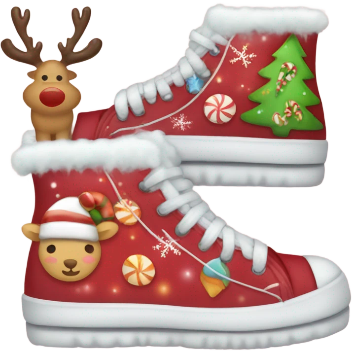 Cute Christmas shoes  emoji