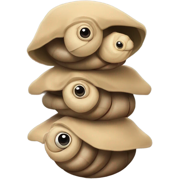 3 snails in a trench coat emoji