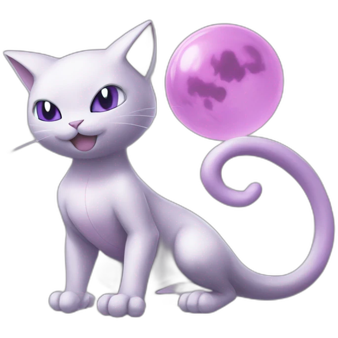 Mewtwo and mew pokemon emoji