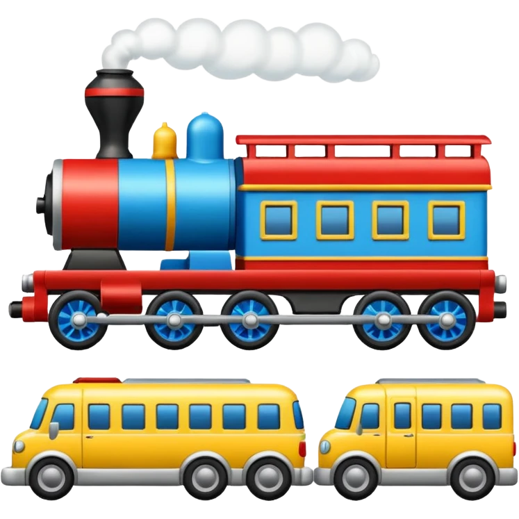  toy cars and trains emoji