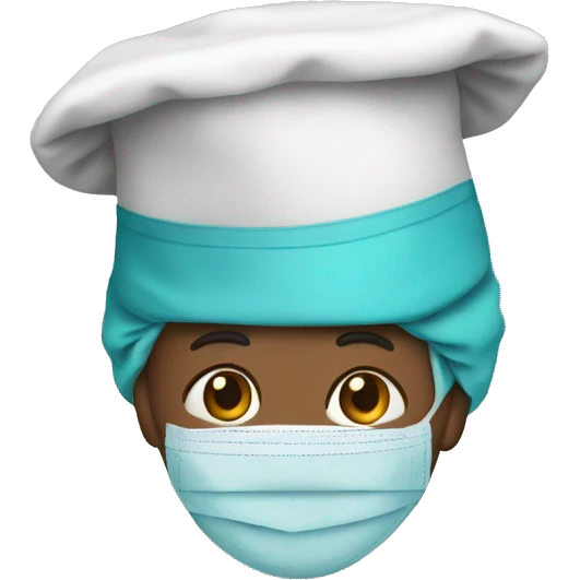 Surgical cap and gown emoji