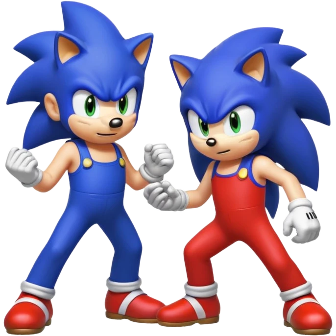 Mario vs sonic emoji