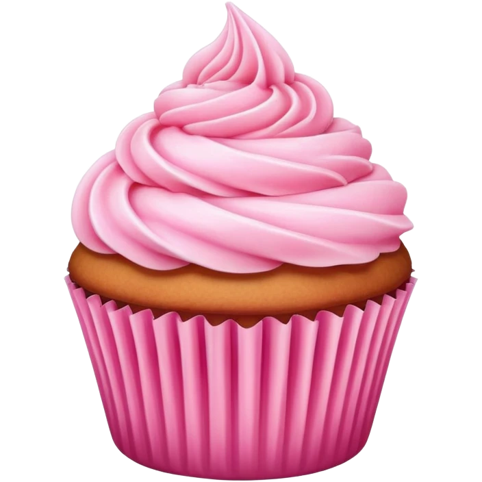 cupcake with pink icing emoji