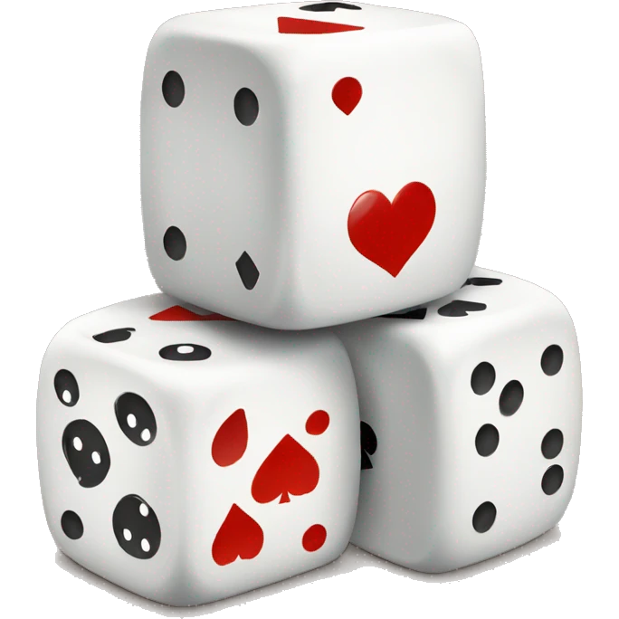 Playing cards and dice emoji