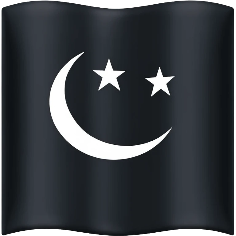 Shahada flag black emoji