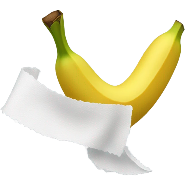 Toilet paper banana emoji