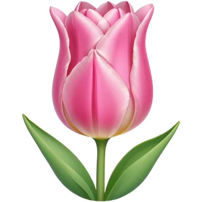 a single light pink tulip emoji