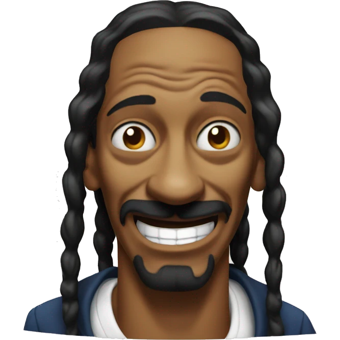 Angry Snoop Dogg laughing emoji