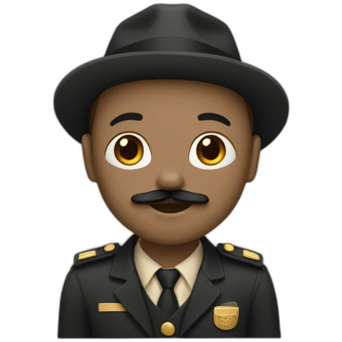 Un chat noire avec des tache beige emoji