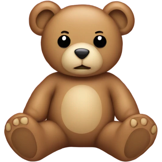 Teddy bear on picnic blanket  emoji