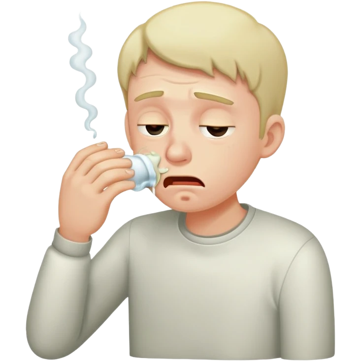 A guy throwing up 🤮  emoji