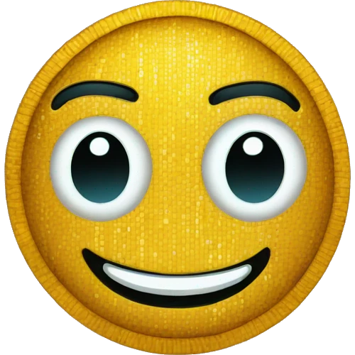 smiling face with bitcoin eyes emoji
