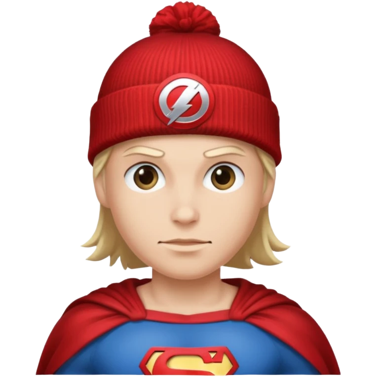 superhero with beanie emoji