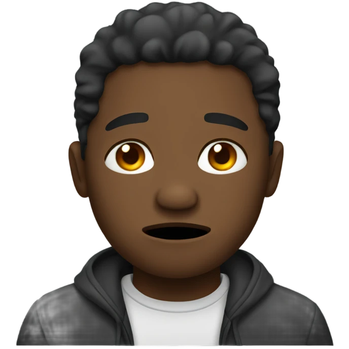 Black man crying emoji