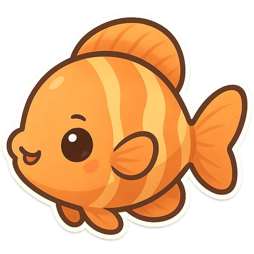 一只可爱的热带鱼 emoji