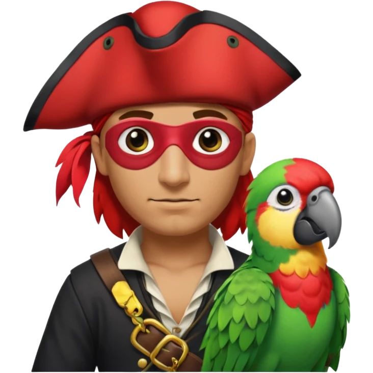 pirate and parrot emoji