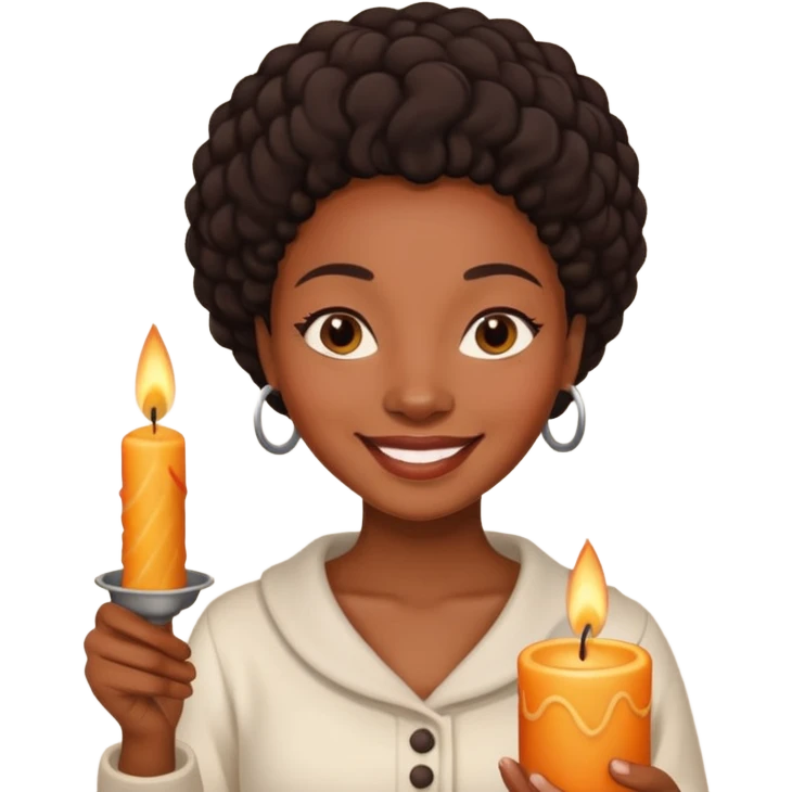 Candle Maker black woman emoji