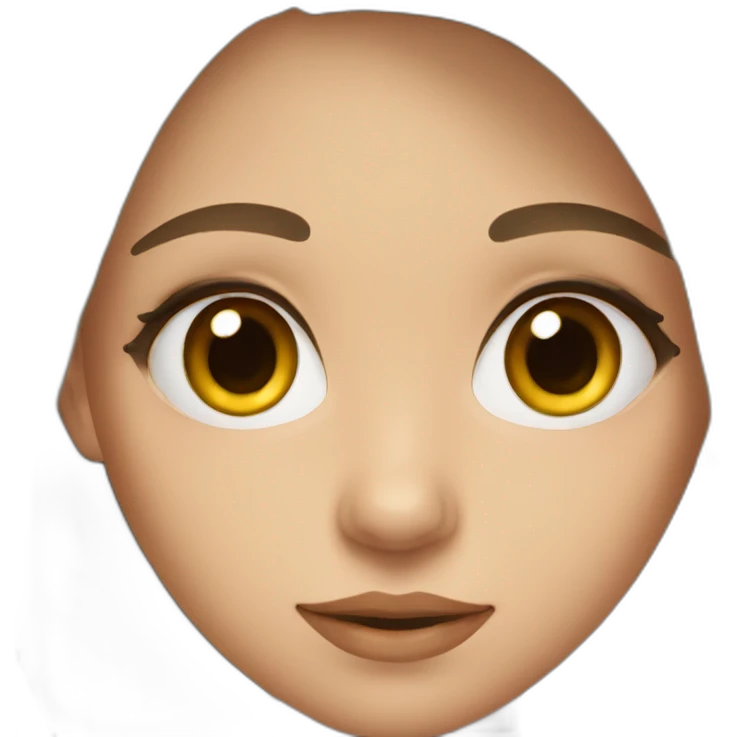 girl from Ukraine with brown eyes emoji