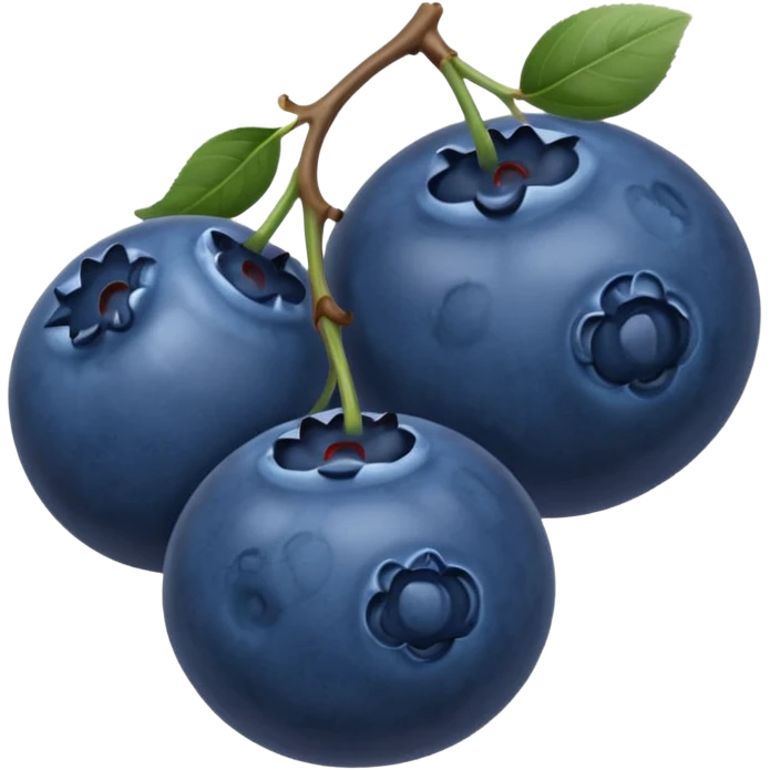 two blueberries emoji