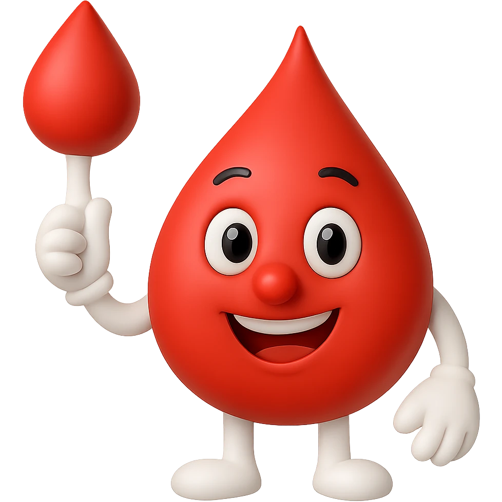 Make both hands white, keep the blood drop, and maintain the same style. Remove the background. The original style is not editable, so use a general editor respecting the original look. emoji