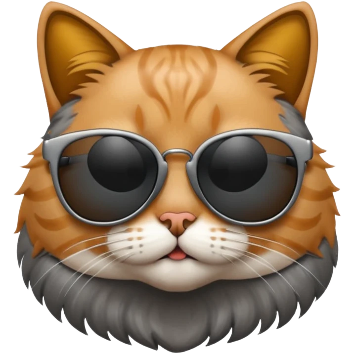 Cat wearing sunglasses emoji