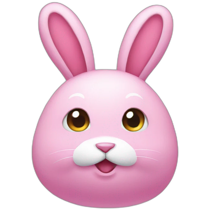 Pink rabbit anime emoji