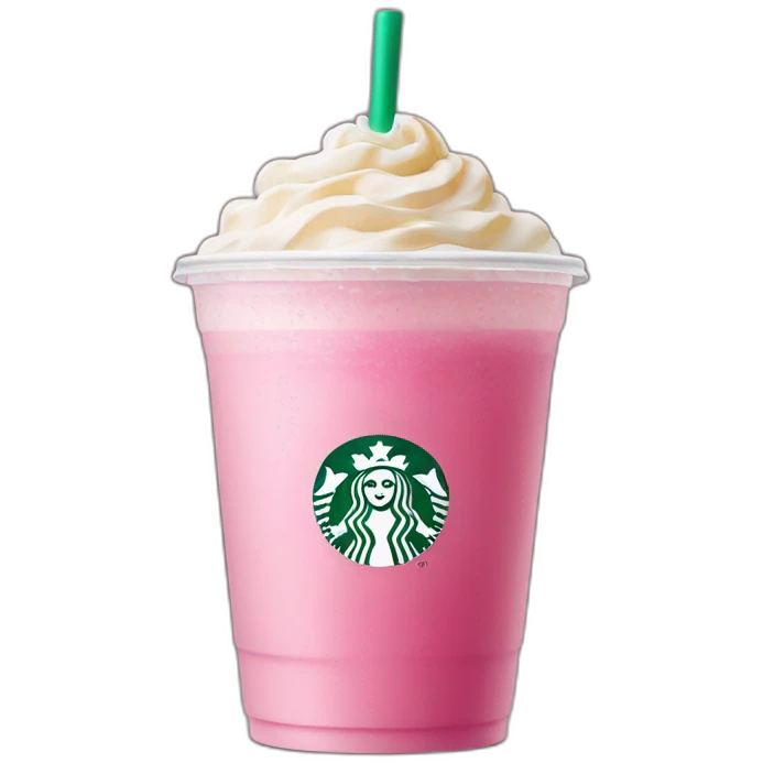 Starbucks pink drink emoji