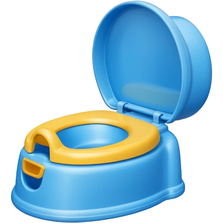 Potty trainer for baby without lid and without face emoji