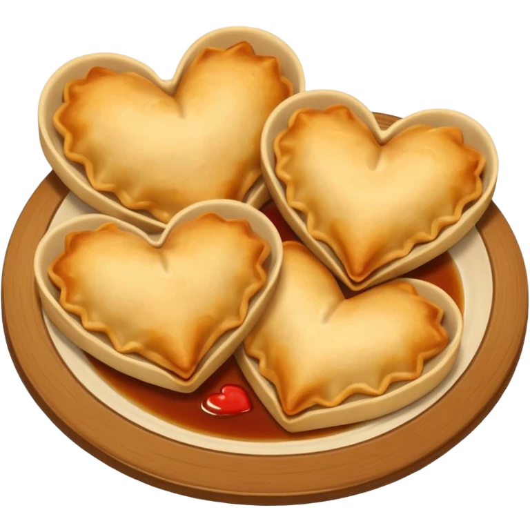 pot stickers heart  emoji