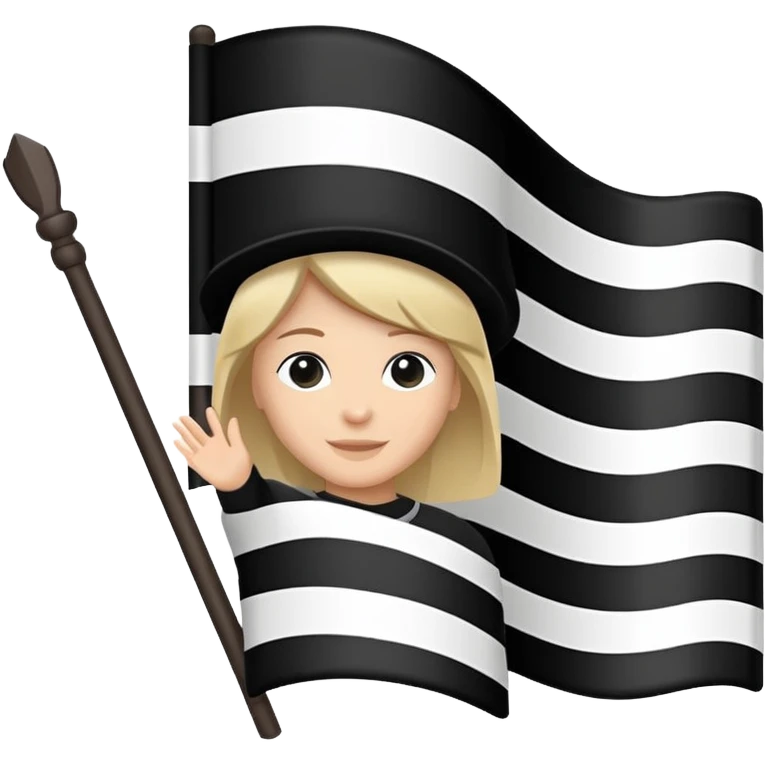 Le drapeau breton (gwenn ha du)  emoji