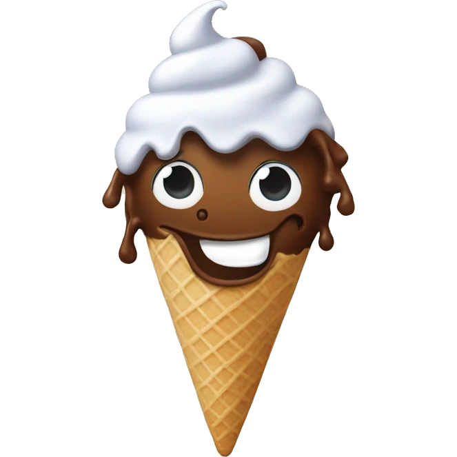 dancing ice cream  emoji