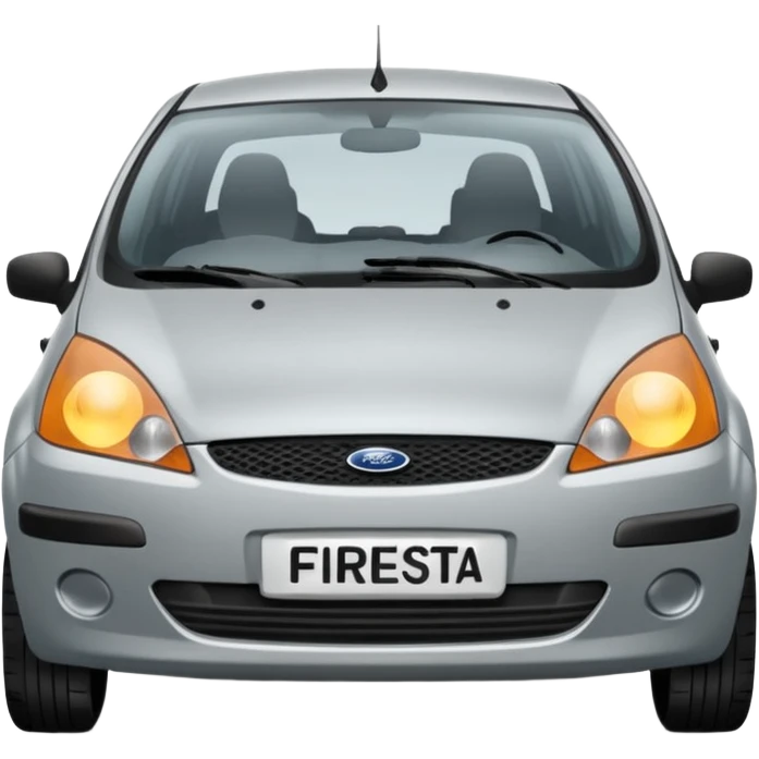 light grey ford fiesta from 2003 emoji