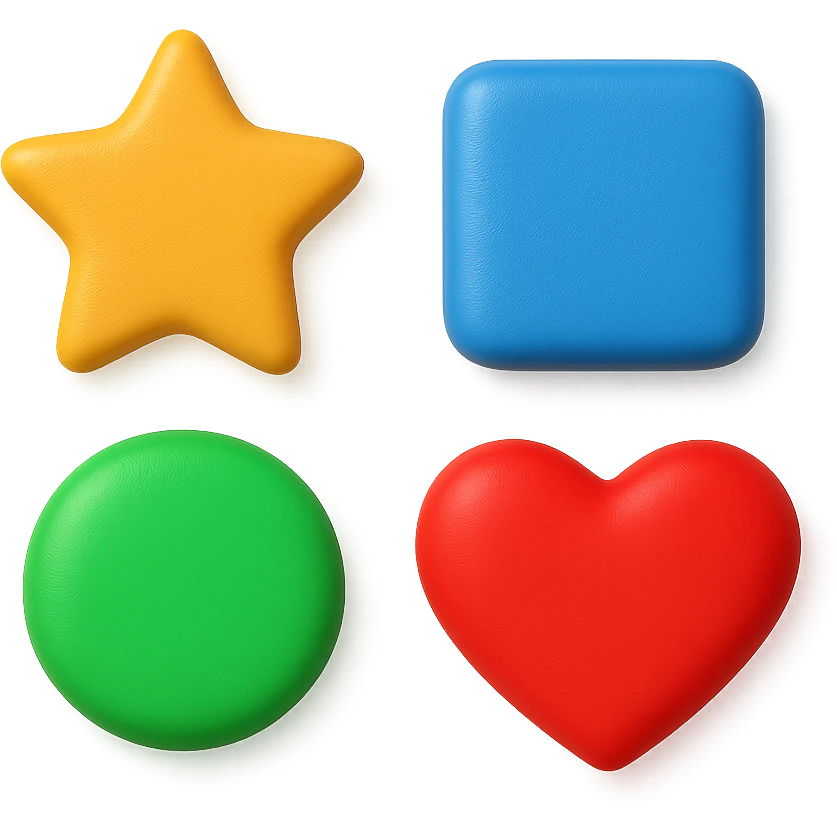 remove frame and add simple white background and add shadows to all elements  emoji