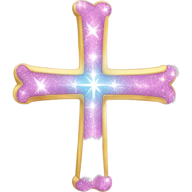 A Cross with sparkle  emoji