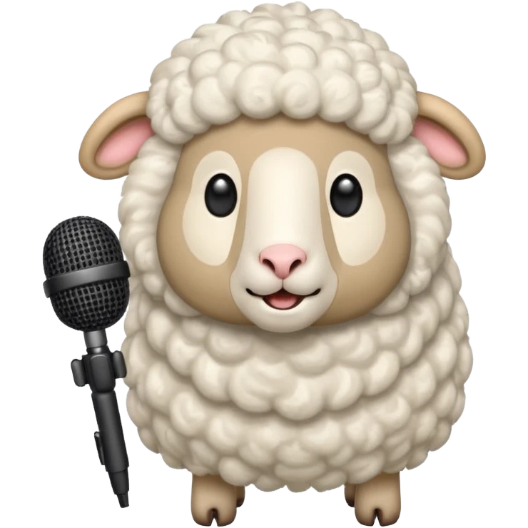 sheep with microphone











 emoji