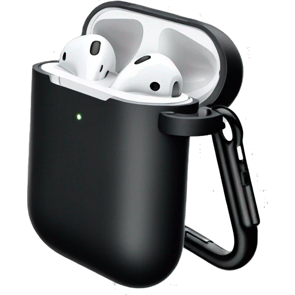 AirPods mag in black  emoji
