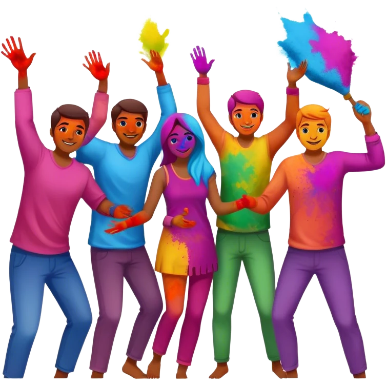 Holi celebration  emoji