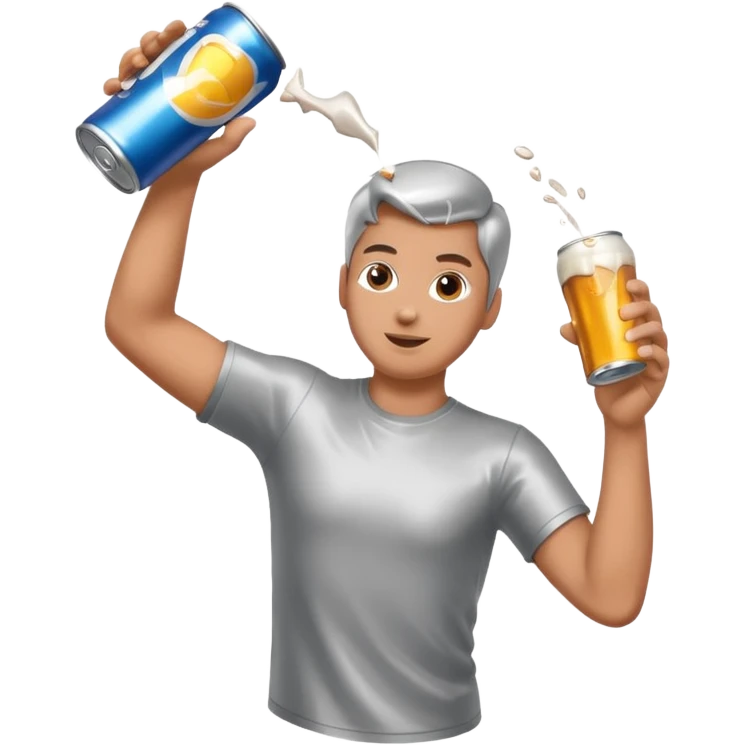 throwing beer can emoji