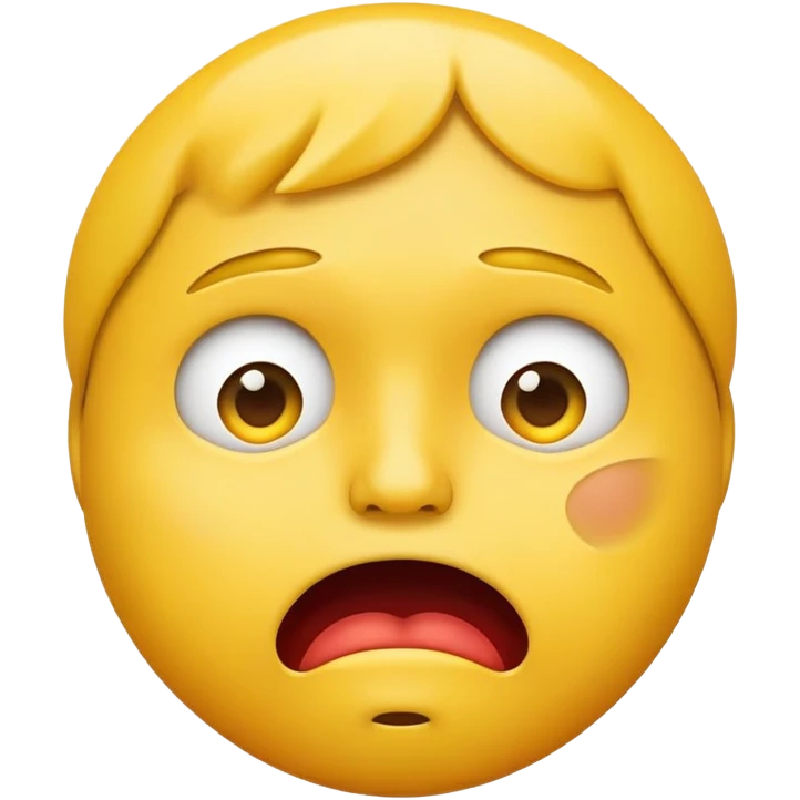 Lip bite yellow face emoji emoji