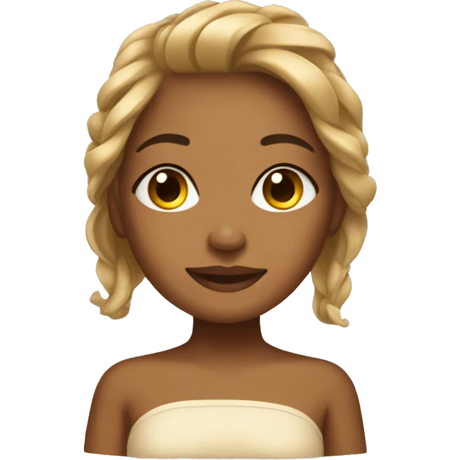 Tan girl spa emoji