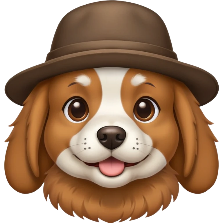 Hund mit Hut  emoji